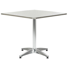 Berkfield Garden Table Silver 80x80x70 cm Aluminium