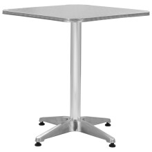 Berkfield Garden Table Silver 60x60x70 cm Aluminium