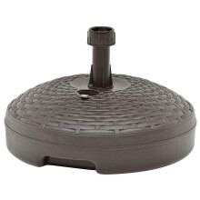 Berkfield Umbrella Base Sand/Water Filled 20 L Brown Plastic Rattan