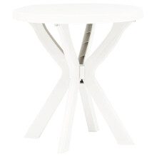 Berkfield Bistro Table White ò70 cm Plastic