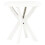 Berkfield Bistro Table White ò70 cm Plastic 1