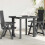 Berkfield Garden Table Anthracite 80x75x72 cm Plastic 1