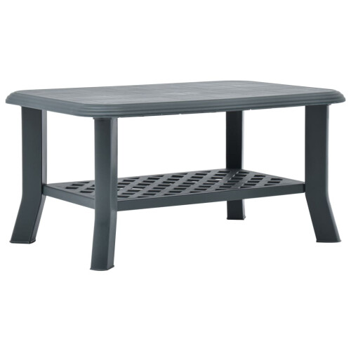 Berkfield Coffee Table Green 90x60x46 cm Plastic