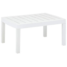 Berkfield Garden Table White 78x55x38 cm Plastic