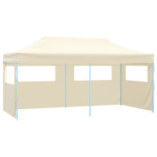Berkfield Professional Folding Party Tent with 4 Sidewalls 3x6 m Steel Cream