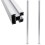 Berkfield Fence Posts 2 pcs Aluminium 185 cm 1