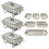 Berkfield 3 Piece Chafing Dish Set Stainless Steel 1