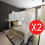 Mosquito Net Bed Net Set Square 3 Openings 2 pcs 1