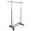 Berkfield Adjustable Clothes Rack 4 Castors 1 Hanging Rail 1