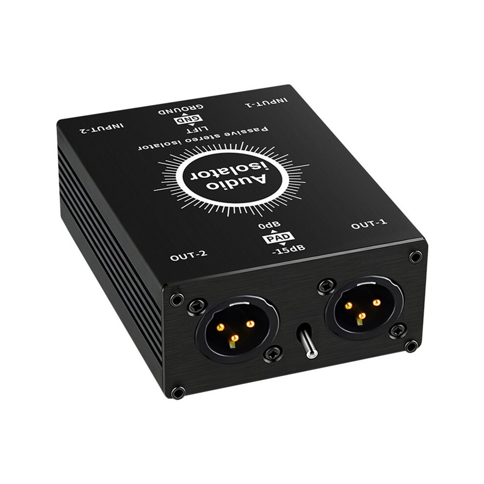 New Audio Signal Isolator, Audio Current Eliminator, Xlr 6.5, Mixer Live Broadcast Mixer Microphone Common Ground Filte 4713155459086