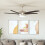 Berkfield Ornate Ceiling Fan with Light 128 cm Brown 1
