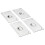 Lids for GN 1/3 Pan 4 pcs Stainless Steel 1