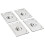 Lids for GN 1/4 Pan 4 pcs  Stainless Steel 1