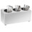 Berkfield Cutlery Holder 3 Grids Rectangular Stainless Steel 1
