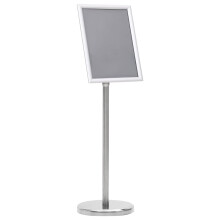 Berkfield A4 Pedestal Poster Stand Silver Aluminium Alloy