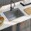 Berkfield Handmade Kitchen Sink Stainless Steel 1