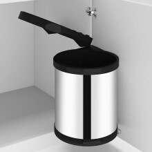 Berkfield Kitchen Built-in Dust Bin Stainless Steel 12 L