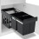 Berkfield Kitchen Cupboard Pull-out Dustbin Soft-Close 36 L 1