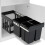 Berkfield Kitchen Cupboard Pull-out Dustbin Soft-Close 48 L 1
