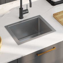 Berkfield Handmade Kitchen Sink Stainless Steel