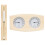 Berkfield 2 in 1 Sauna Hygrothermograph and Sand Timer Set Solid Wood Pine 1