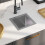 Berkfield Handmade Kitchen Sink Stainless Steel 1