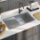 Berkfield Handmade Kitchen Sink Stainless Steel 1