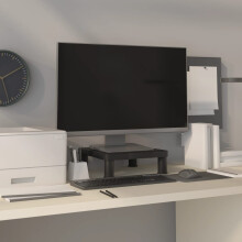 Berkfield Monitor Stand Black 33.5x34x10.5 cm