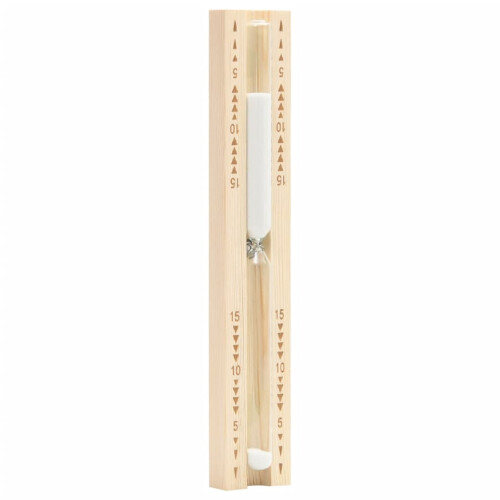 Berkfield Sauna Sand Timer 15 Minutes Solid Wood Pine