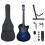 Berkfield 12 Piece Western Classical Guitar Set with 6 Strings Blue 38 1