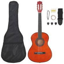 Berkfield 8 Piece Classical Guitar Beginner Set 3/4 36"
