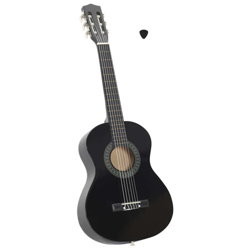 Berkfield Classical Guitar for Beginner and Kids Black 1/2 34"