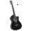 Berkfield Western Classical Cutaway Guitar with 6 Strings Black 38" 1