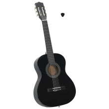 Berkfield Classical Guitar for Beginner and Kids Black 3/4 36"
