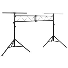 Berkfield Light Stand Black 338x115x(180-300) cm Steel