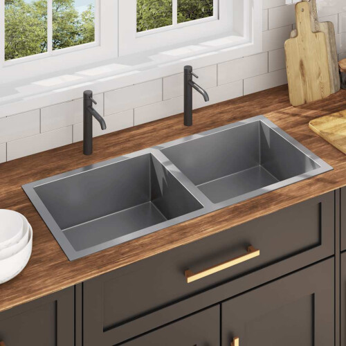 Berkfield Handmade Kitchen Sink Stainless Steel