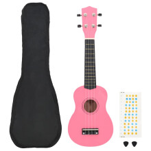 Berkfield Soprano Ukulele Set with Bag for Kids Pink 23"