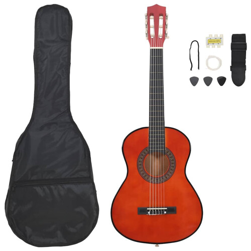 Berkfield 8 Piece Classical Guitar Beginner Set 1/2 34"