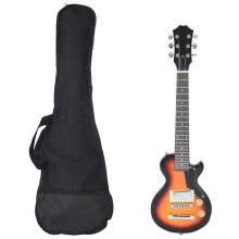 Berkfield Electric Guitar for Kids with Bag Brown and Black 3/4 30"