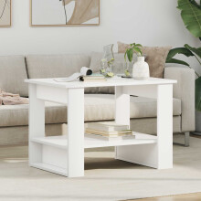 Berkfield Coffee Table White 72 x 50 x 50 cm Engineered Wood