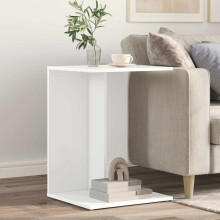 Berkfield Side Table White 45 x 40 x 62.5 cm Engineered Wood