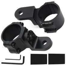 2Pcs 360 Adjustable Car Mount Bracket for UTV ATV RZR 4WD LED Whip Light Bar 1.75" to 2" Rollbar Cage