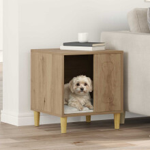 Berkfield Dog House Artisian Oak 44 x 42 x 49 cm Engineered Wood