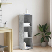Berkfield Book Cabinet/TV Cabinet Concrete Grey 36x30x114 cm Engineered Wood