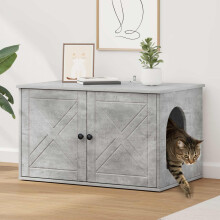 Berkfield Cat House Concerte 85 x 55 x 50 cm Engineered Wood
