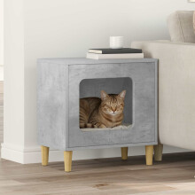 Berkfield Cat House Concerte 51 x 30 x 52 cm Engineered Wood