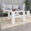 Berkfield Coffee Table White 60x60x42 cm Engineered Wood 1