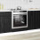 Berkfield Dishwasher Panel Lucca Black Oak 60 x 46 x 81.5 cm 1