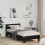 Berkfield Bed Frame Black Oak 98.5 x 200 cm Engineered Wood 1