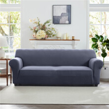 (NAVY, 2 SEATER) 1pc Elastic Spandex Sofa Cover – All-Season Stretch Sofa Protector, 360 Full Coverage Couch Cover, Cat